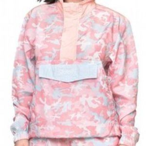 Kylie Jacket X-Large Pink Candy Camo Pullover Windbreaker Jacket